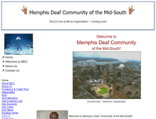 Tablet Screenshot of memphisdeafcommunity.org